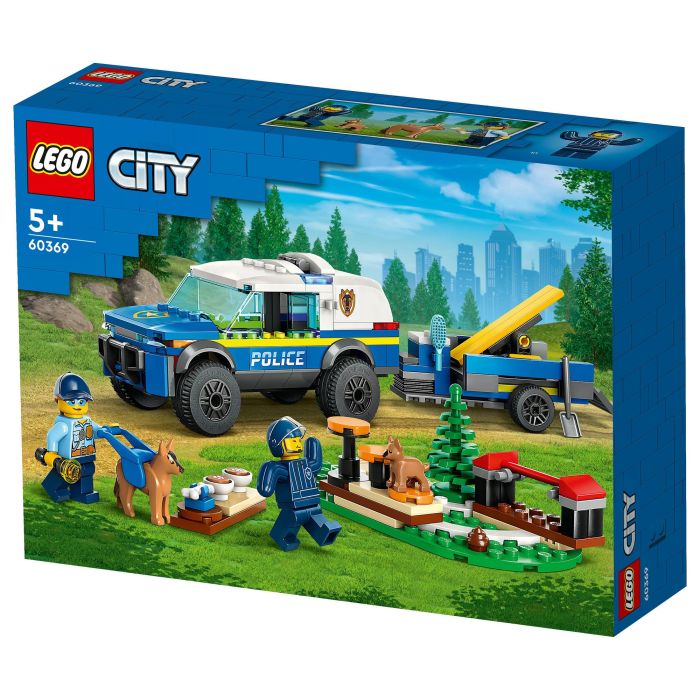 LEGO City Entrenamiento Móvil para Perros Policía, Juego Construcción 197 Piezas, Edad 5+