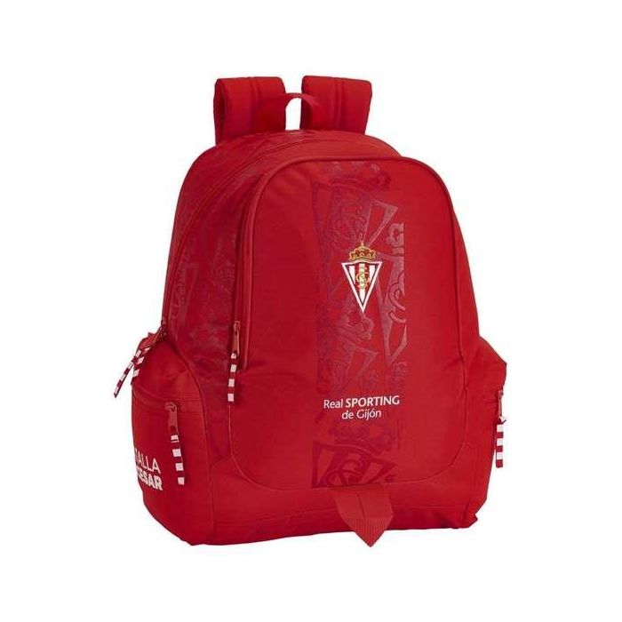 Mochila Escolar Real Sporting de Gijón Rojo Mochila Escolar Real Sporting de Gijón Rojo
