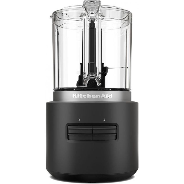 KitchenAid 5KFCR500BM Picador Inalámbrico Go Cordless 1,18L con 2 Velocidades, 12V, Negro Mate
