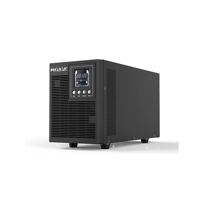 Phasak SAI UPS 2000VA Online Doble Conversión Real Monofásico con RJ45 y USB/SNMP, PH 9220 Phasak SAI UPS 2000VA Online Doble Conversión Real Monofásico con RJ45 y USB/SNMP, PH 9220