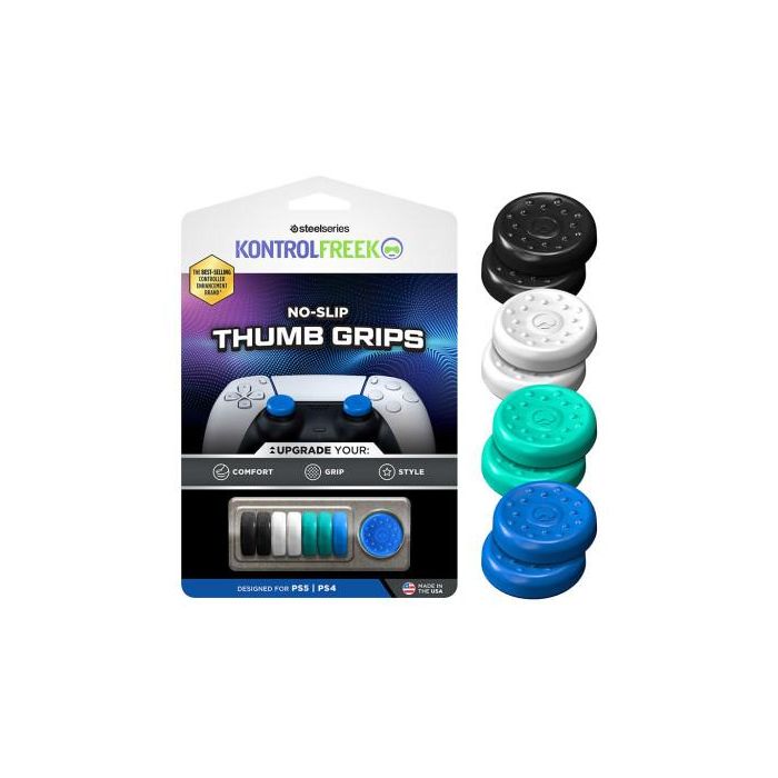 Steelseries 1020-PS5 Protector para palanca de control de mando - Compatible con PlayStation 4 y 5 - Negro, Azul, Blanco 2