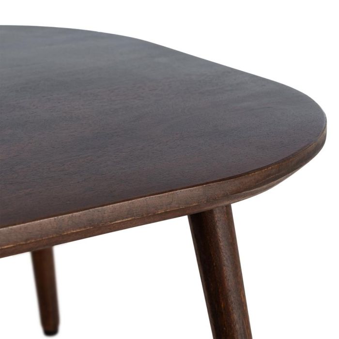 Mesa Marrón Oscuro Madera de Mango 80 X 80 X 75 cm