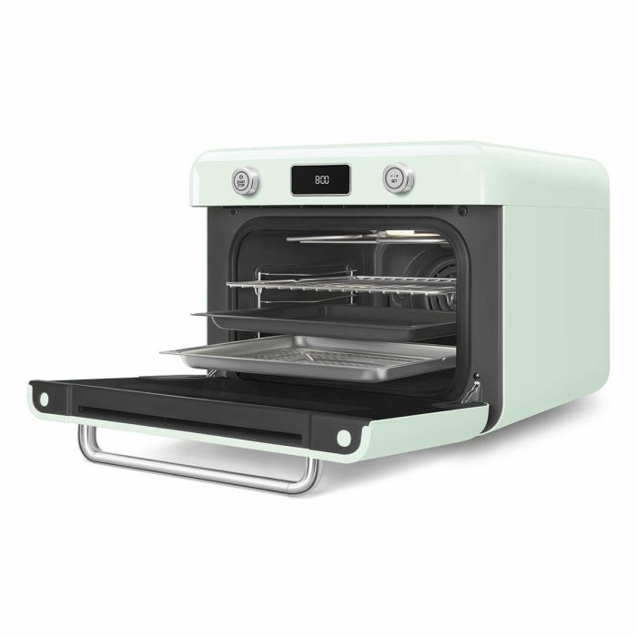 Smeg Horno Multifunción de Encimera 50's Style con Tecnología Galileo Verde COF01PGEU 1