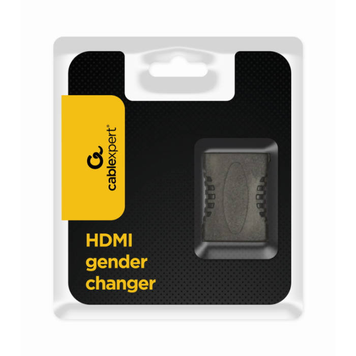 Gembird A-HDMI-FF Cambiador de Género para Cable HDMI a HDMI Negro