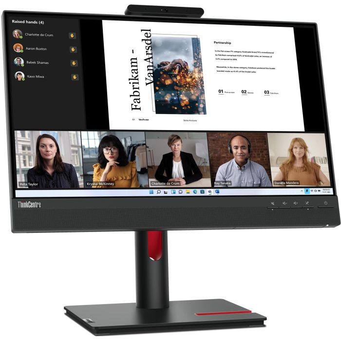 Lenovo ThinkCentre TiO 22 Gen5 FHD IPS con DisplayPort, Cámara, Altavoces, Hub y Táctil 2 Lenovo ThinkCentre TiO 22 Gen5 FHD IPS con DisplayPort, Cámara, Altavoces, Hub y Táctil 2
