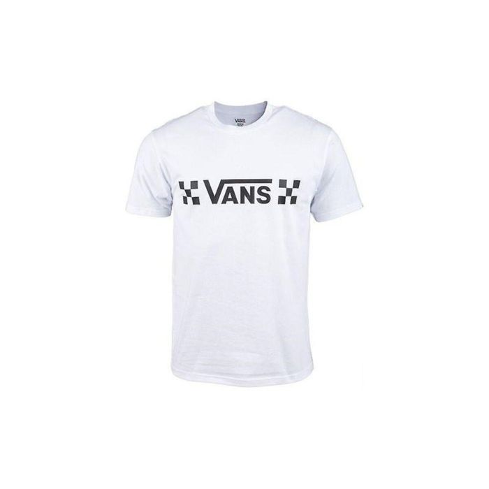 Camiseta de Manga Corta Hombre Vans Drop V Check-B Blanco XL 0 Camiseta de Manga Corta Hombre Vans Drop V Check-B Blanco XL 0