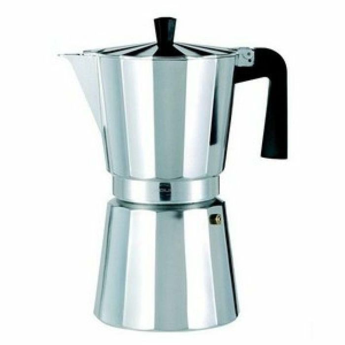 Cafetera Italiana Valira VITRO 3T Plateado Aluminio 3 Tazas