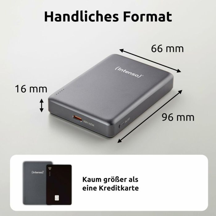 Powerbank INTENSO MW10000 10000 mAh Gris 3 Powerbank INTENSO MW10000 10000 mAh Gris 3