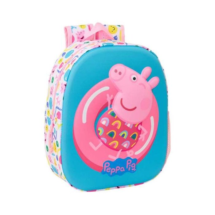 Safta Mochila 3D Peppa Pig 27x33x10 cm