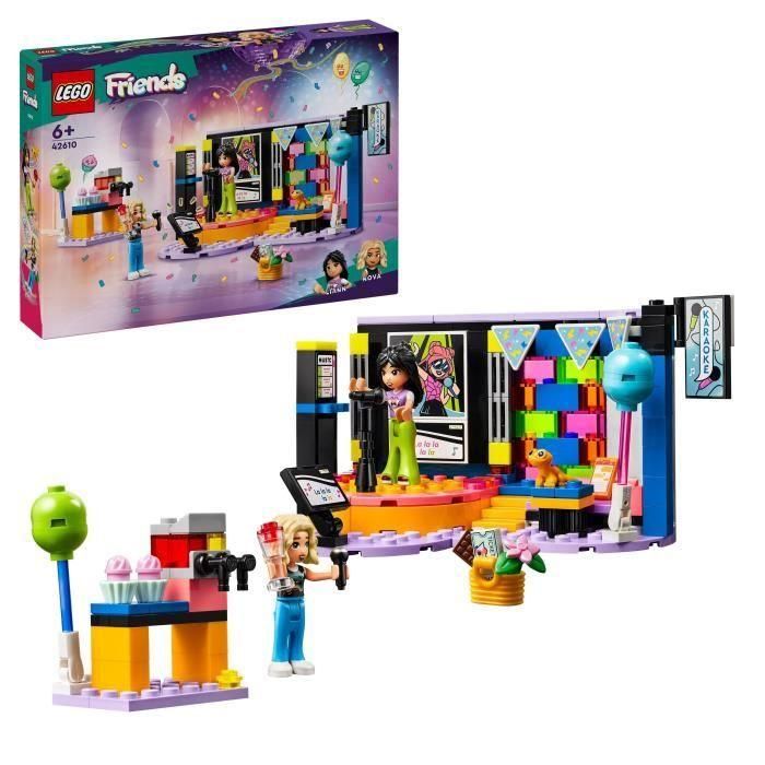 LEGO 42610 Friends Karaoke, Juguete Musical con Muñecas y Figuras de Liann y Nova y un Gecko LEGO 42610 Friends Karaoke, Juguete Musical con Muñecas y Figuras de Liann y Nova y un Gecko