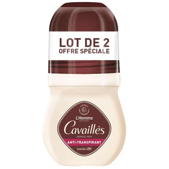 Roge Cavailles Desodorante Roll-On Absorb Hombre Anti-Transpirante 2x50ml