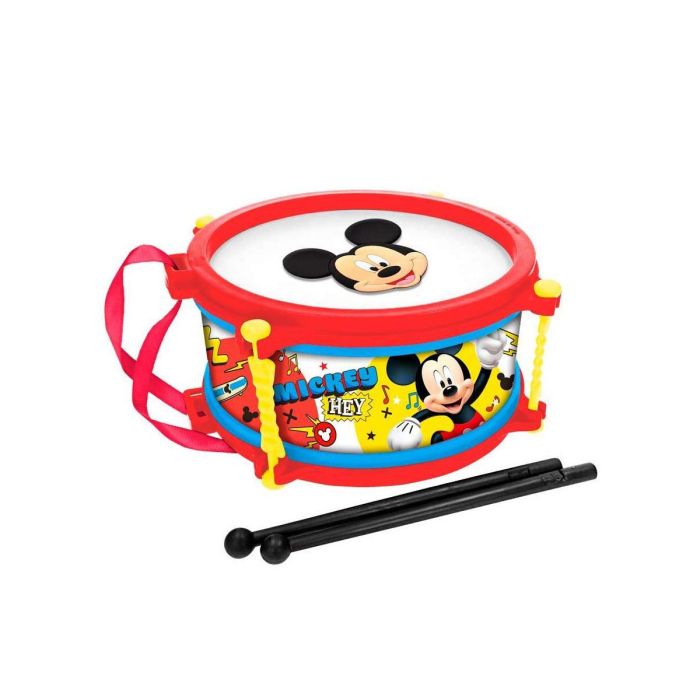 Tambor mickey en estuche 16 cm diametro.