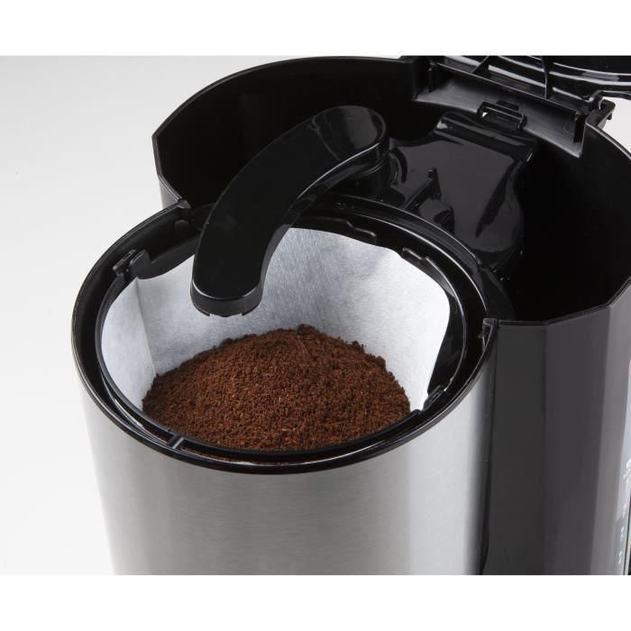 Cafetera de filtro - DOMO - DO709K - 1000 W - 1 L - 8 tazas - Pantalla LCD - Temporizador 24 horas - Acero inoxidable 1 Cafetera de filtro - DOMO - DO709K - 1000 W - 1 L - 8 tazas - Pantalla LCD - Temporizador 24 horas - Acero inoxidable 1