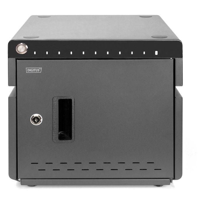 Digitus Armario de Carga Móvil para Escritorio - Estación de Almacenamiento y Carga para 10 Portátiles/Tabletas hasta 14", Desinfección UV-C, USB-C, Negro Digitus Armario de Carga Móvil para Escritorio - Estación de Almacenamiento y Carga para 10 Portátiles/Tabletas hasta 14", Desinfección UV-C, USB-C, Negro
