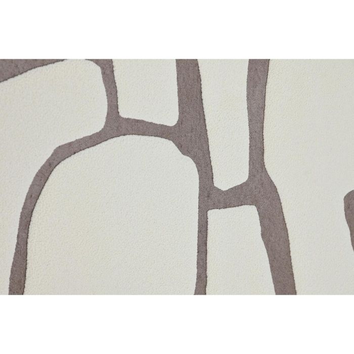 DKD Home Decor Cuadro Decorativo Abstracto Scandi Blanco Beige 90x60x3 cm, de Lienzo y PS, Juego de 2 Unidades 2 DKD Home Decor Cuadro Decorativo Abstracto Scandi Blanco Beige 90x60x3 cm, de Lienzo y PS, Juego de 2 Unidades 2