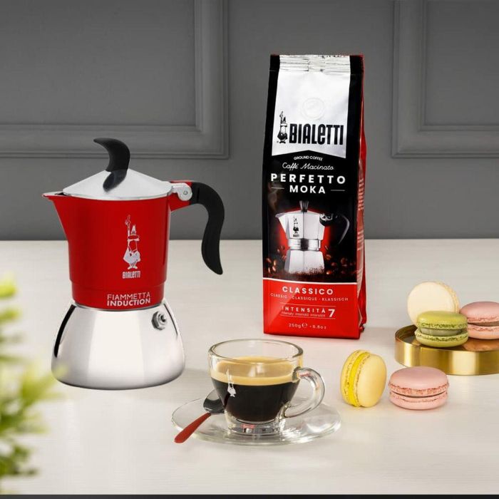 Cafetera Italiana Bialetti FIAMMETTA Rojo Acero Inoxidable 2 Tazas 4