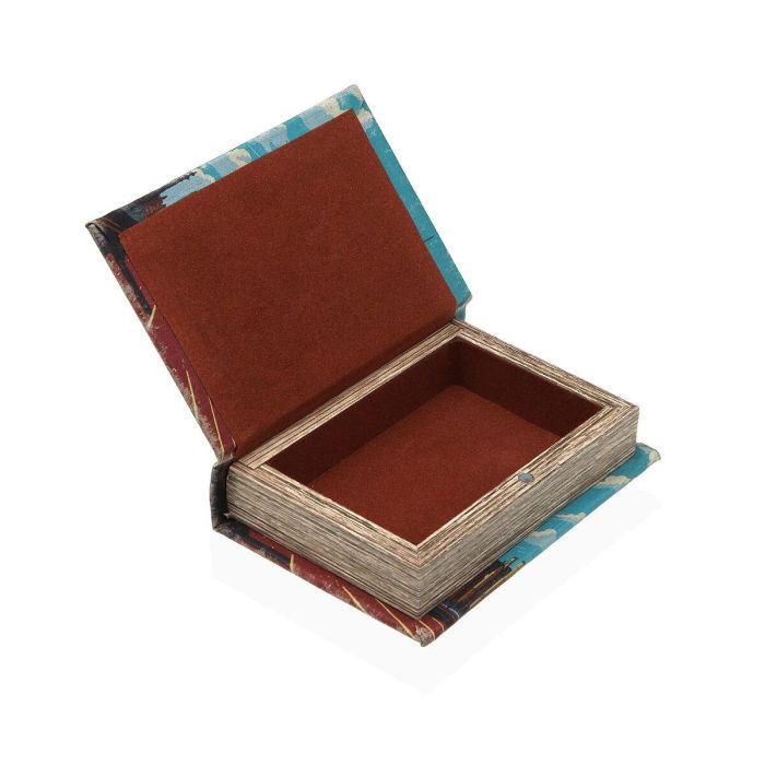 Libro de Decoración London Versa - Caja Libro 2.8x13.5x9.5 cm, Lienzo y Madera MDF (2 Unidades) 2 Libro de Decoración London Versa - Caja Libro 2.8x13.5x9.5 cm, Lienzo y Madera MDF (2 Unidades) 2
