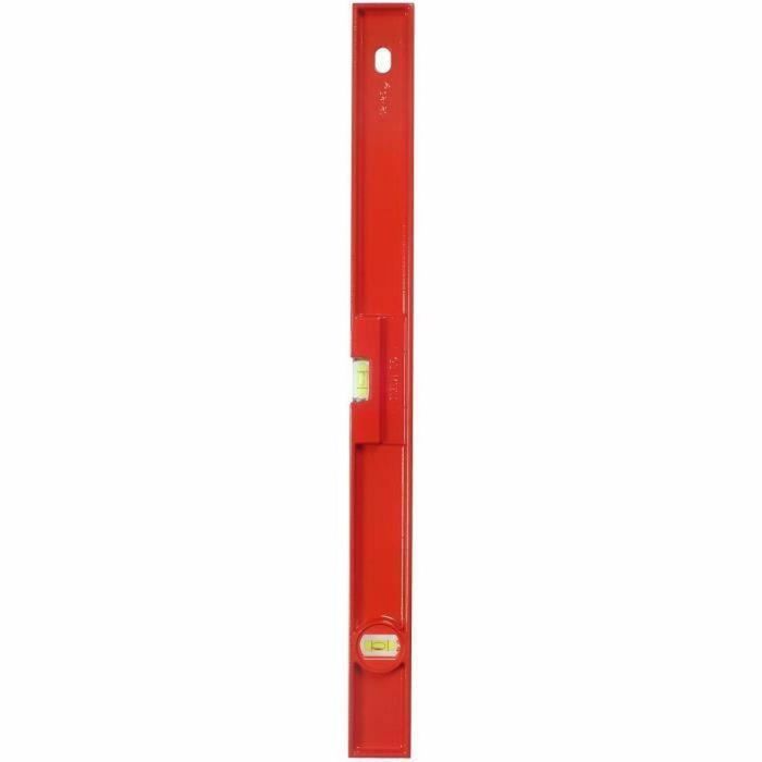 Stanley TMLH Nivel rectangular 60cm | Cuerpo aleación aluminio ligero y resistente | 1 vial horizontal y 1 vial vertical irrompible
