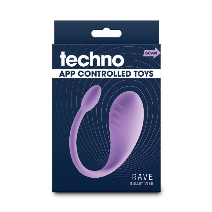 Huevo Vibrador NS Novelties Techno Rave Morado 1