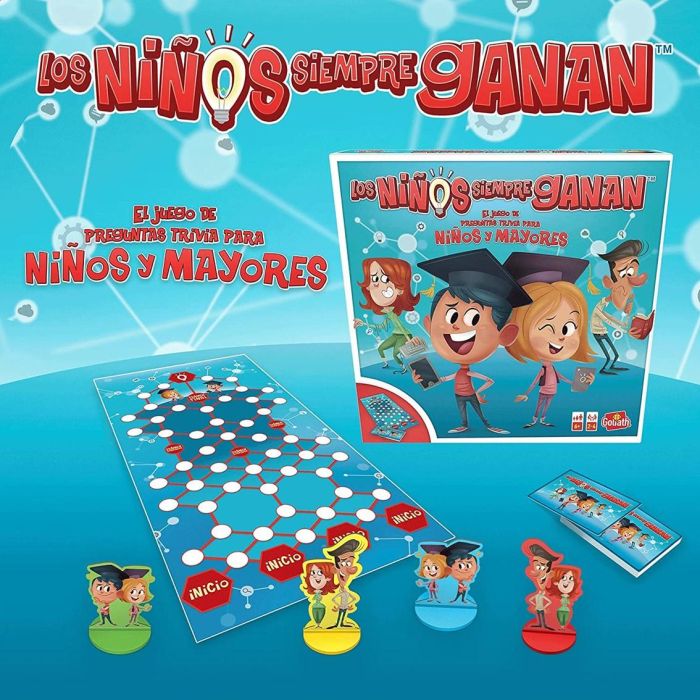 Goliath bv Juego Mesa Los Niños Siempre Ganan Trivia Infantil y Adultos +6 Años 2-4 Jugadores 2