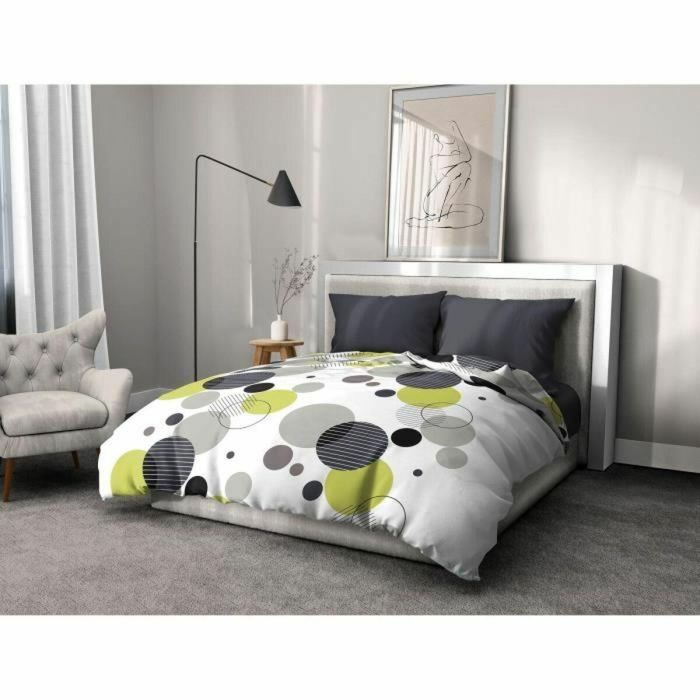 Home Linge Passion HOM3701393716895 Juego de cama microfibra Bulles de Reve, Funda 220x240 cm + 2 fundas 63x63 cm, Gris 4 Home Linge Passion HOM3701393716895 Juego de cama microfibra Bulles de Reve, Funda 220x240 cm + 2 fundas 63x63 cm, Gris 4