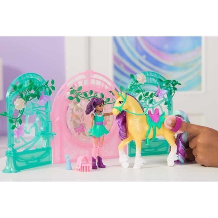 Spin Master SPI6072051 Set de Juego Mini Muñeca Ava y Leaf Color Reveal Unicorn Academy 4