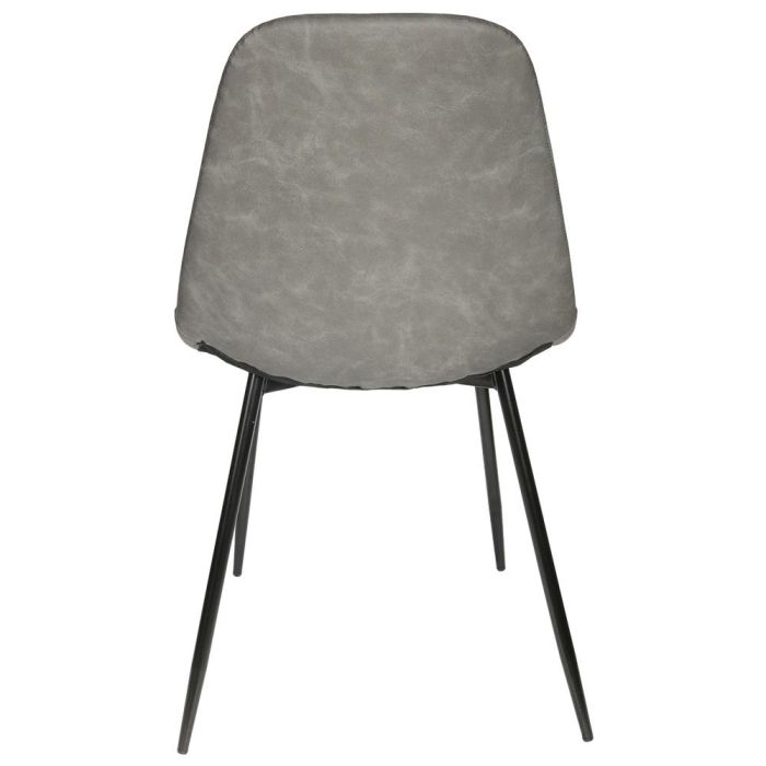 Home Deco Factory Silla Gris Amber - Respaldo de Madera Contraplacada, Asiento de Plástico PU, Estilo Industrial 3 Home Deco Factory Silla Gris Amber - Respaldo de Madera Contraplacada, Asiento de Plástico PU, Estilo Industrial 3