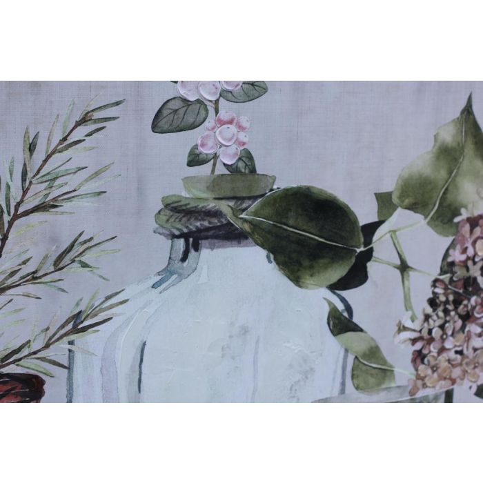 DKD Home Decor Cuadro Lienzo MDF Verde Terracota 120 x 60 x 2.8 cm (2 Unidades) 1