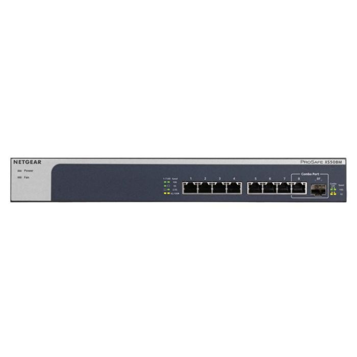 NETGEAR XS508M Switch Ethernet No Administrado 10G con 7 Puertos RJ-45 10G y 1 Ranura SFP+ para Montaje en Rack 0 NETGEAR XS508M Switch Ethernet No Administrado 10G con 7 Puertos RJ-45 10G y 1 Ranura SFP+ para Montaje en Rack 0