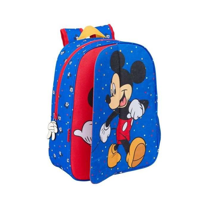 Mochila Safta Infantil Adaptable A Carro Front-Inter Mickey Mouse Good Day 340x260x110 mm 3 Mochila Safta Infantil Adaptable A Carro Front-Inter Mickey Mouse Good Day 340x260x110 mm 3