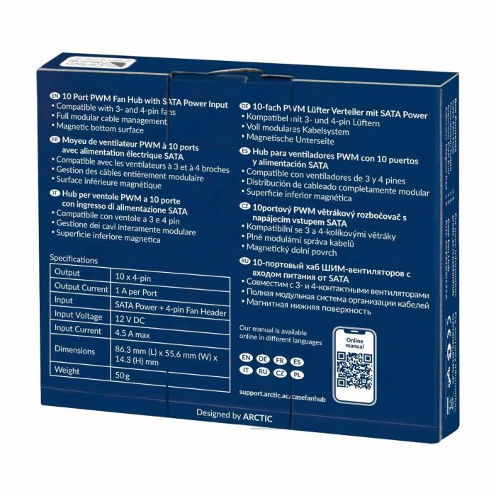 Hub USB Arctic Case Fan Hub 6 Hub USB Arctic Case Fan Hub 6