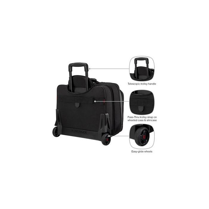 Wenger Potomac Trolley Negro 43,2cm (17") Maletín con ruedas extraíble para portátil 40,6cm (16") 6