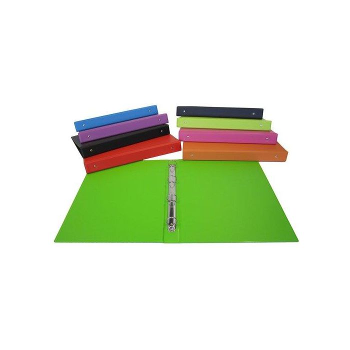 Carpeta De Anillas Saro Pvc Escolar 4º 4 An.25Mm 9 Col.Surt. (Set de 6)