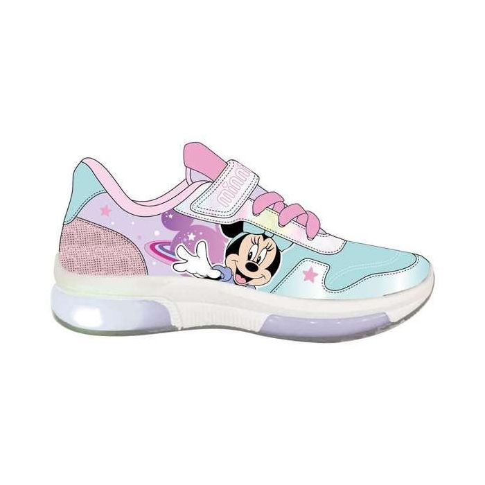 Deportiva suela pvc con luces minnie t026