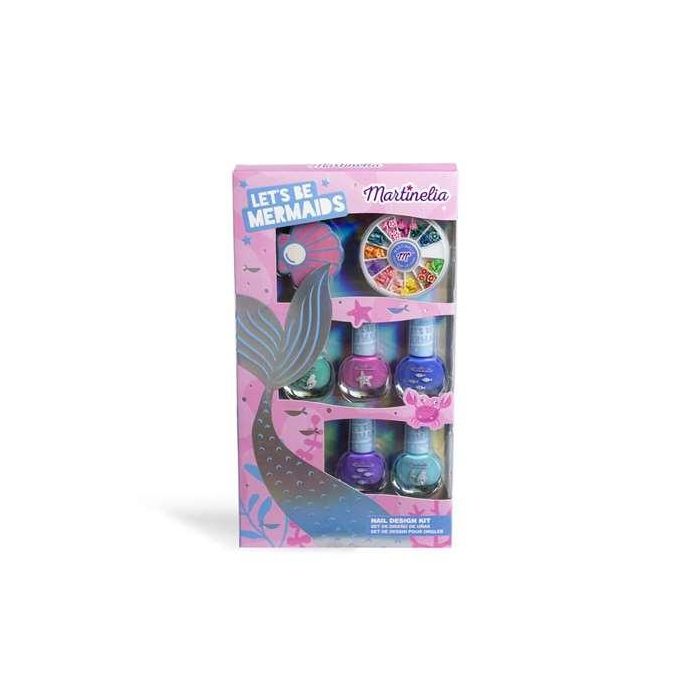 Set de uñas martinelia let's be mermaids. incluye 5 esmaltes,lima y rueda para decorar uñas. 27x16,5x15,5 cm Set de uñas martinelia let's be mermaids. incluye 5 esmaltes,lima y rueda para decorar uñas. 27x16,5x15,5 cm