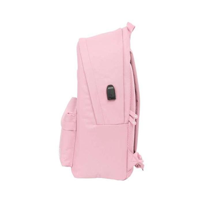 El Ganso Basics Mochila Doble para Portátil 15,6" + USB, Rosa, 31x44x18 cm 2
