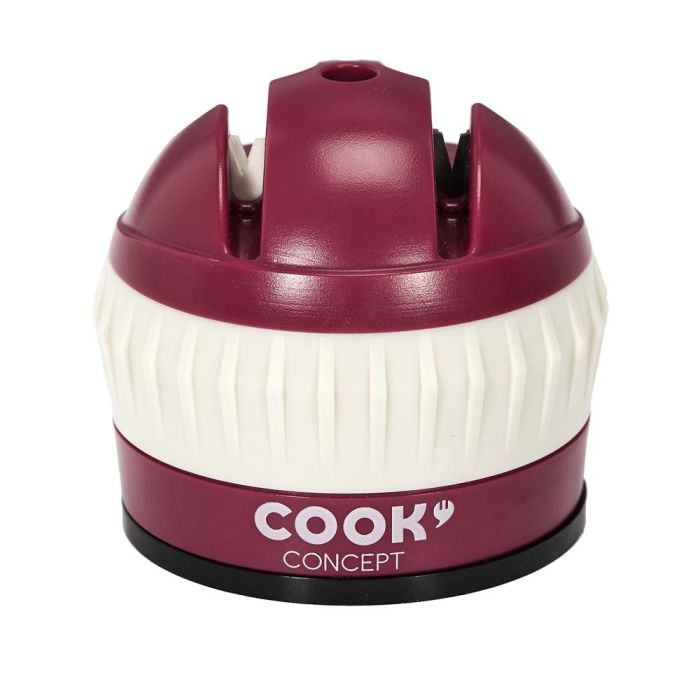 Cook Concept Afilador Doble con Ventosa para Cuchillos Cerámicos y Convencionales 3