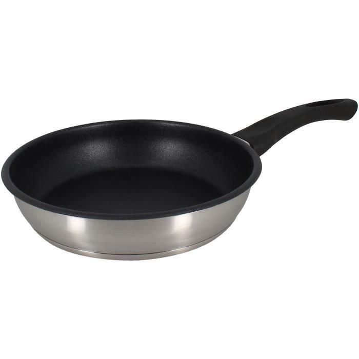 Sartén - MENASTYL - 6020244 - Acero inoxidable - 20 cm - Apta para todo tipo de fuegos, incluida inducción