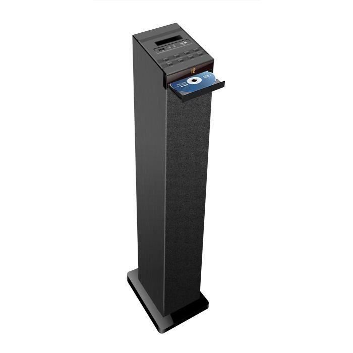 INOVALLEY HP32CD - Torre de sonido Bluetooth, reproductor de CD, USB - Negro 1 INOVALLEY HP32CD - Torre de sonido Bluetooth, reproductor de CD, USB - Negro 1