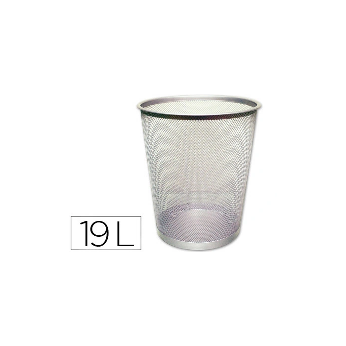 Q-connect Papelera Metálica Rejilla Gris 295x345mm 19 Litros Q-connect Papelera Metálica Rejilla Gris 295x345mm 19 Litros