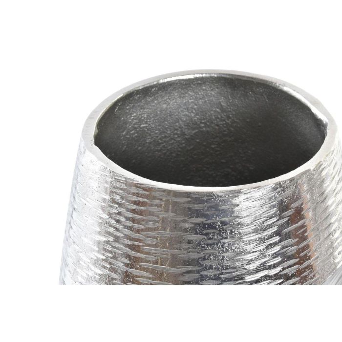 DKD Home Decor Jarrón Decorativo Moderno de Aluminio Plateado con Diseño de Cara 19 x 31 x 19 cm 1 DKD Home Decor Jarrón Decorativo Moderno de Aluminio Plateado con Diseño de Cara 19 x 31 x 19 cm 1
