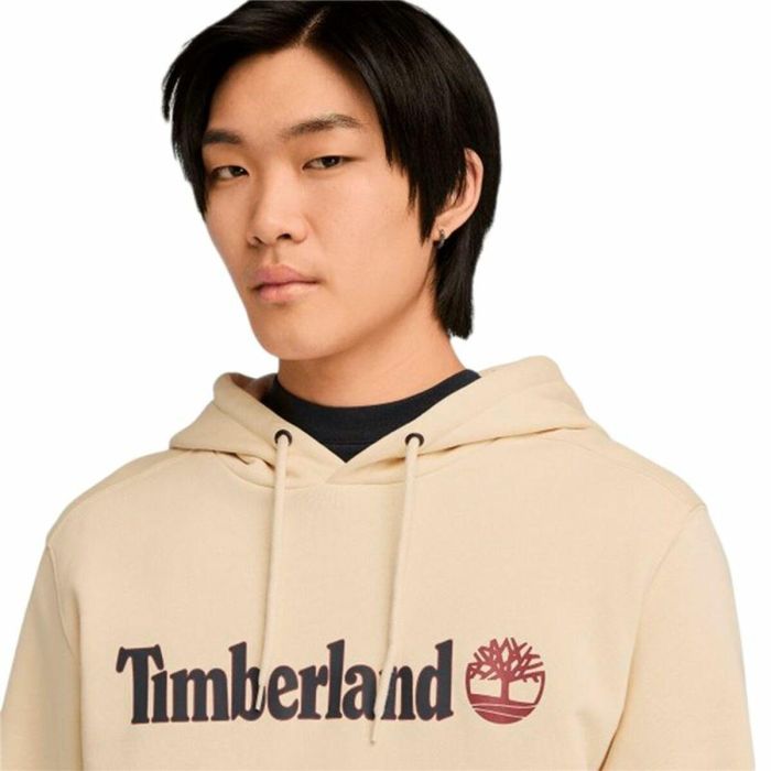 Sudadera con Capucha Hombre Timberland Kennebec River Linear Logo Beige 2