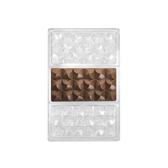 Quttin Molde Para Chocolate Surtido 17.5 cm Ancho x 2.5 cm Alto x 27.5 cm Largo (12 Unidades)