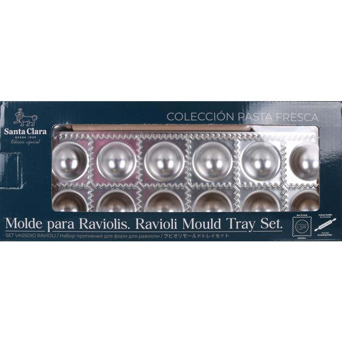 Molde Raviolis Redondo con Rodillo Santa Clara (2 Unidades) 2 Molde Raviolis Redondo con Rodillo Santa Clara (2 Unidades) 2
