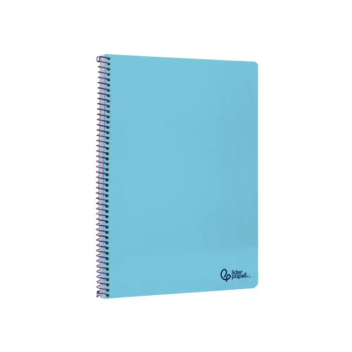 Liderpapel Cuaderno Espiral A4 Smart Tapa Blanda 80 Hojas 75gr Cuadro 4mm con Margen, Celeste 4