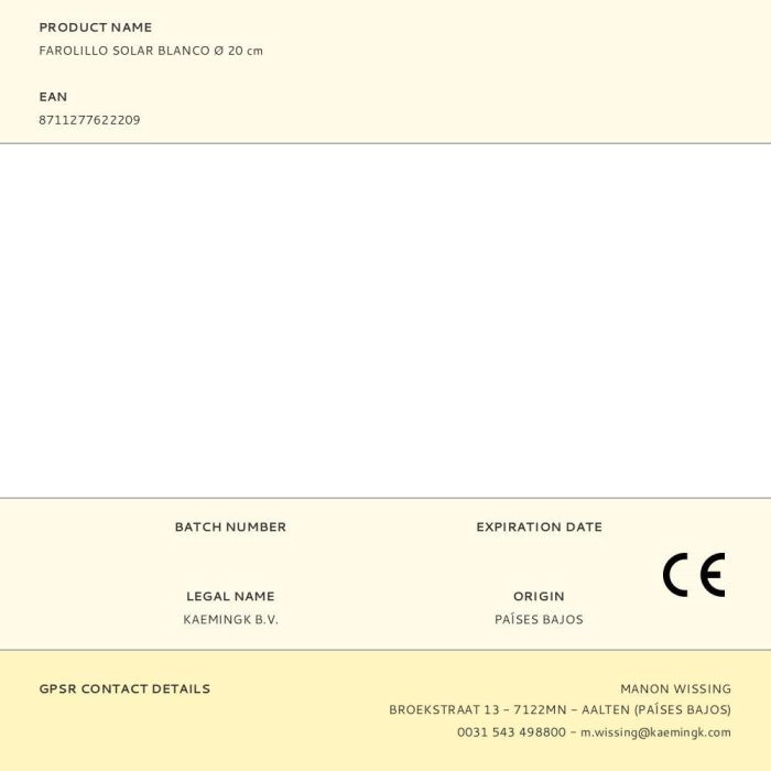 Farolillo Lumineo Blanco Nailon 3