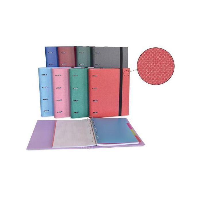 Senfort Carpeta Anillas 4x30 mm Ringbook C-Recambio 120H A4 C-Goma 4 Separadores Forrado Cotton C-Surtidos Senfort Carpeta Anillas 4x30 mm Ringbook C-Recambio 120H A4 C-Goma 4 Separadores Forrado Cotton C-Surtidos