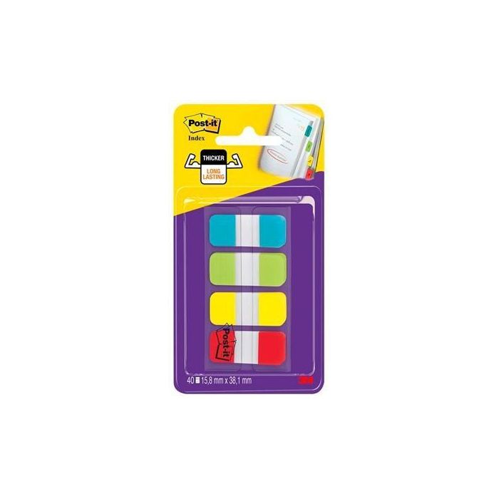Post-It Index Rigido Rojo Amarillo Azul Dispensador 4 Colores X 10 Marcadores Post-It Index Rigido Rojo Amarillo Azul Dispensador 4 Colores X 10 Marcadores