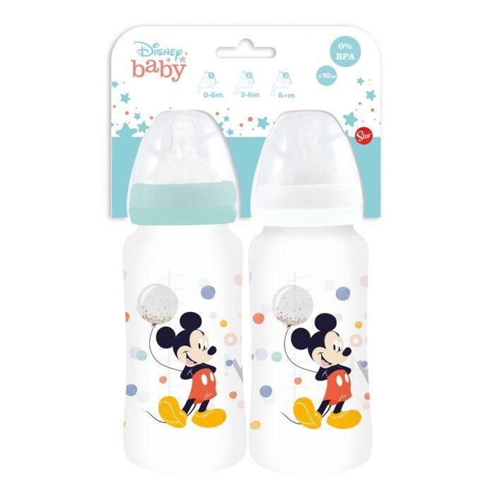 Set de 2 biberones THERMOBABY MICKEY COOL - 360ml - Anti cólicos - Flujo 3 posiciones 1 Set de 2 biberones THERMOBABY MICKEY COOL - 360ml - Anti cólicos - Flujo 3 posiciones 1