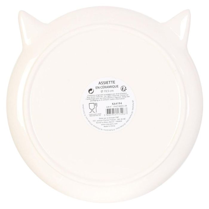 The Concept Factory Plato Cara Animal Diámetro 19,5 cm 1 The Concept Factory Plato Cara Animal Diámetro 19,5 cm 1